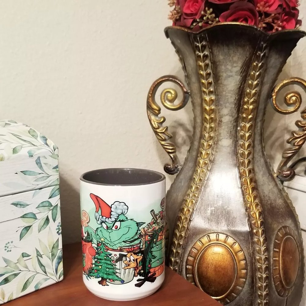 Custom grinch mug